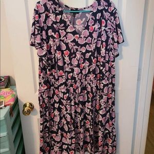 Lane Bryant Stretchy Flower Dress